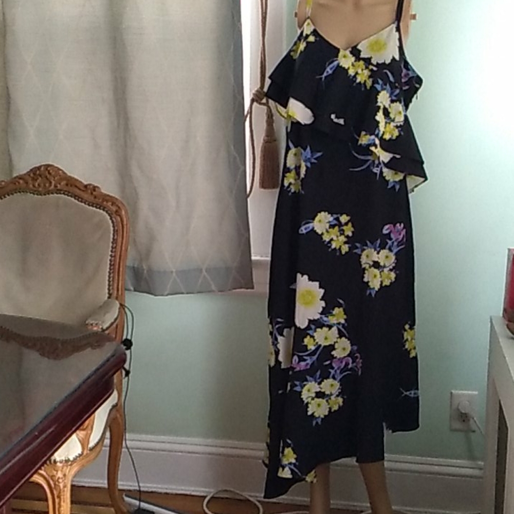 Size 14 floral dress full length Roz & Ali